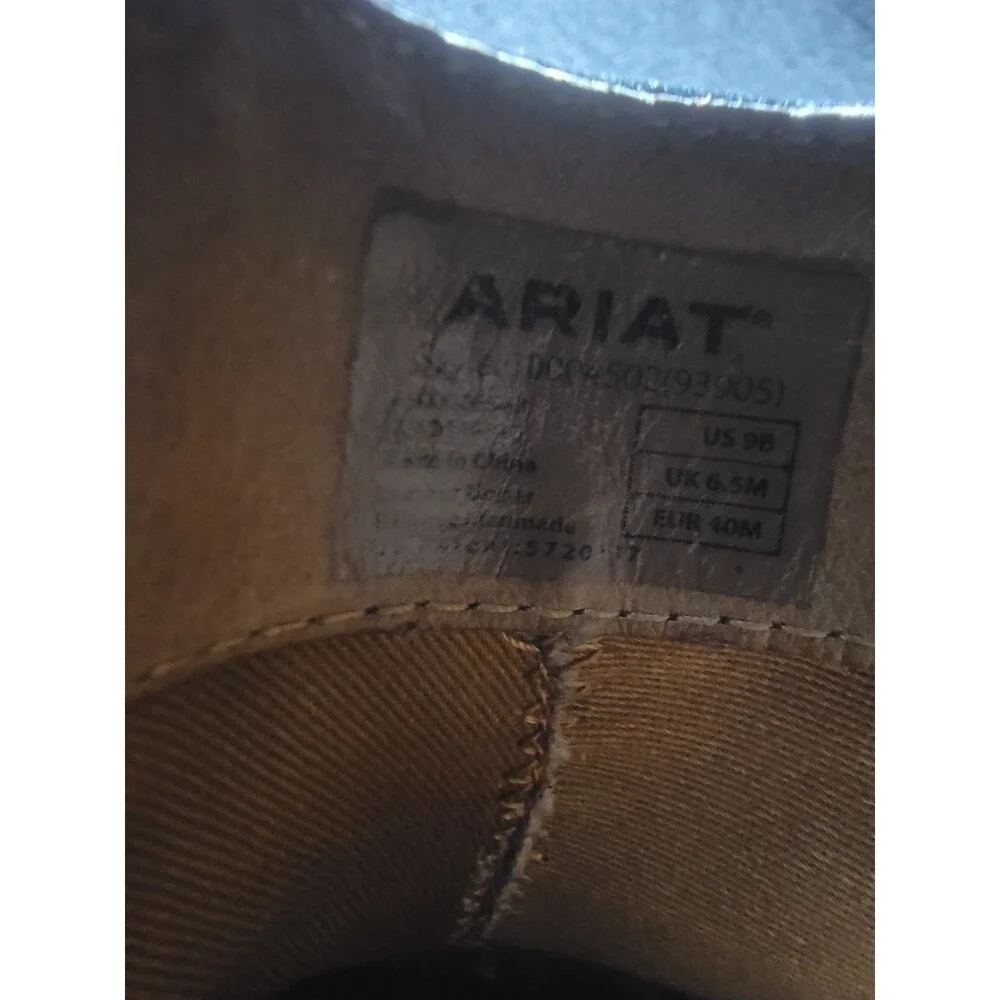 Ariat Santa Cruz Clogs Womens Size 9B Black Leather Slip On Comfort Casual Shoes